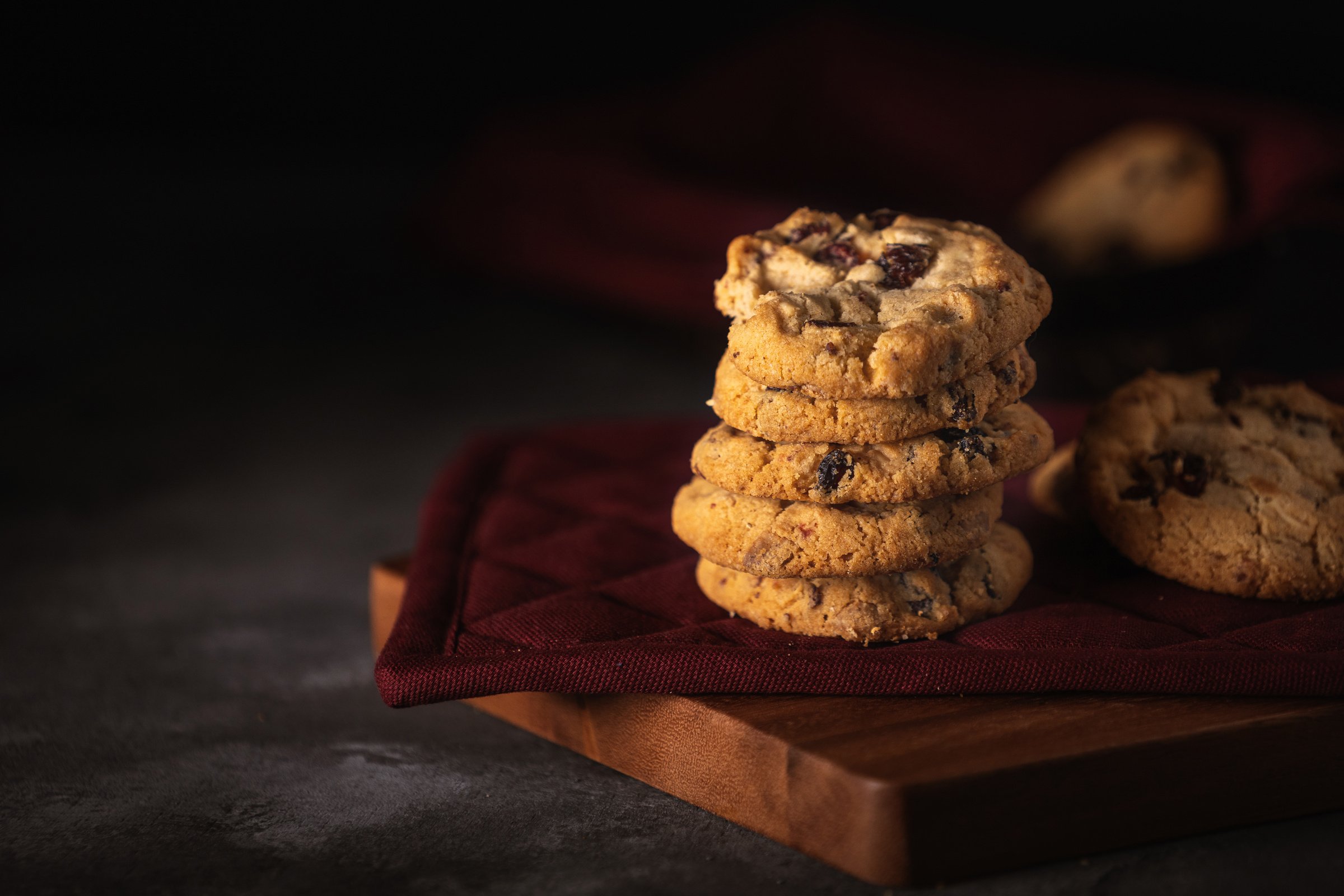 Cookies with cranberries